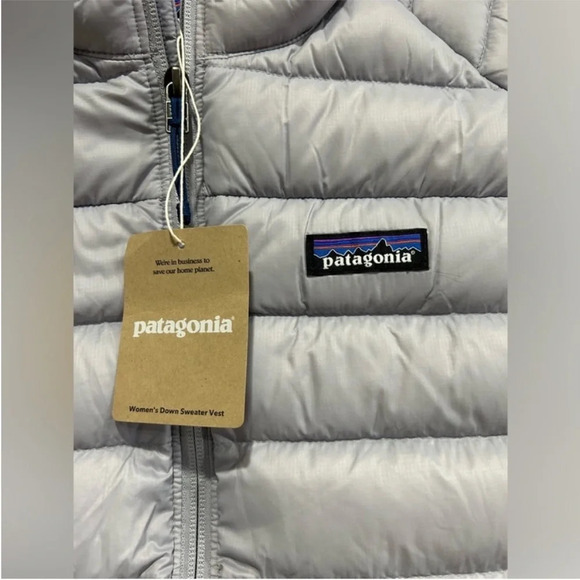 Patagonia Women's XL Down Sweater Vest Puffer Puff Herring Grey NWT - Picture 4 of 10